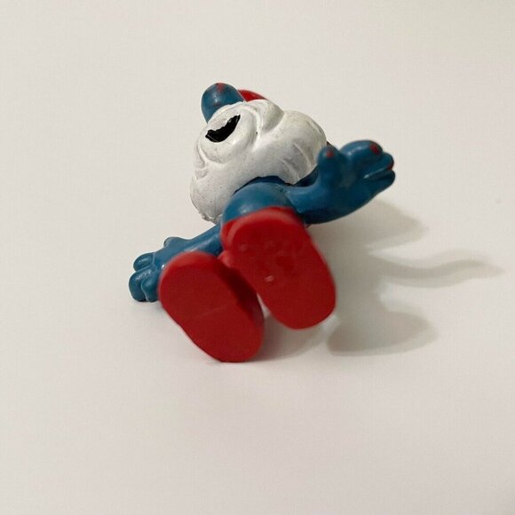 Vtg Smurfs Papa Smurf Figure Toy W Germany Peyo - Picture 8 of 12